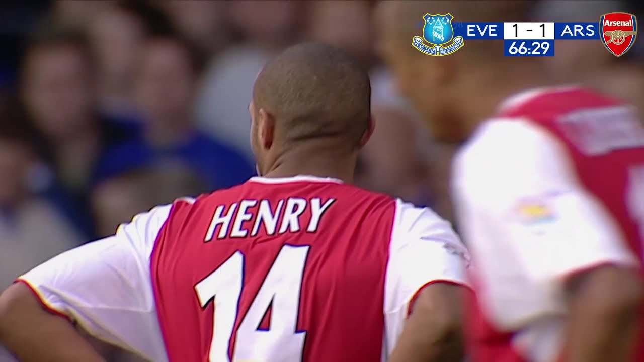 Thierry Henry vs Everton Away PL 2002/03 - HD