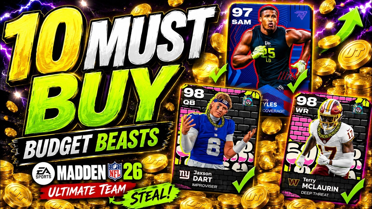 10 MUST BUY BUDGET CARDS IN MADDEN 26 ULTIMATE TEAM!
