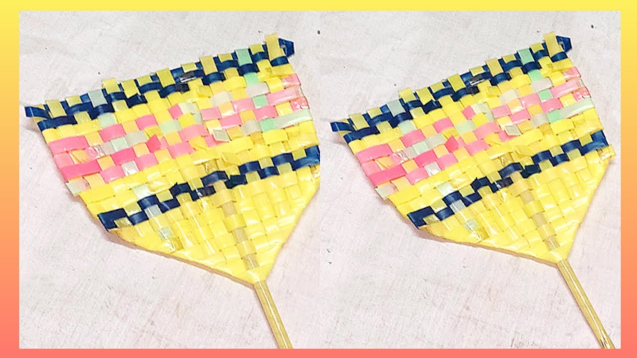 How to make Hand Fan using drinking straws/hand fan making ideas/drinking straws craft ideas