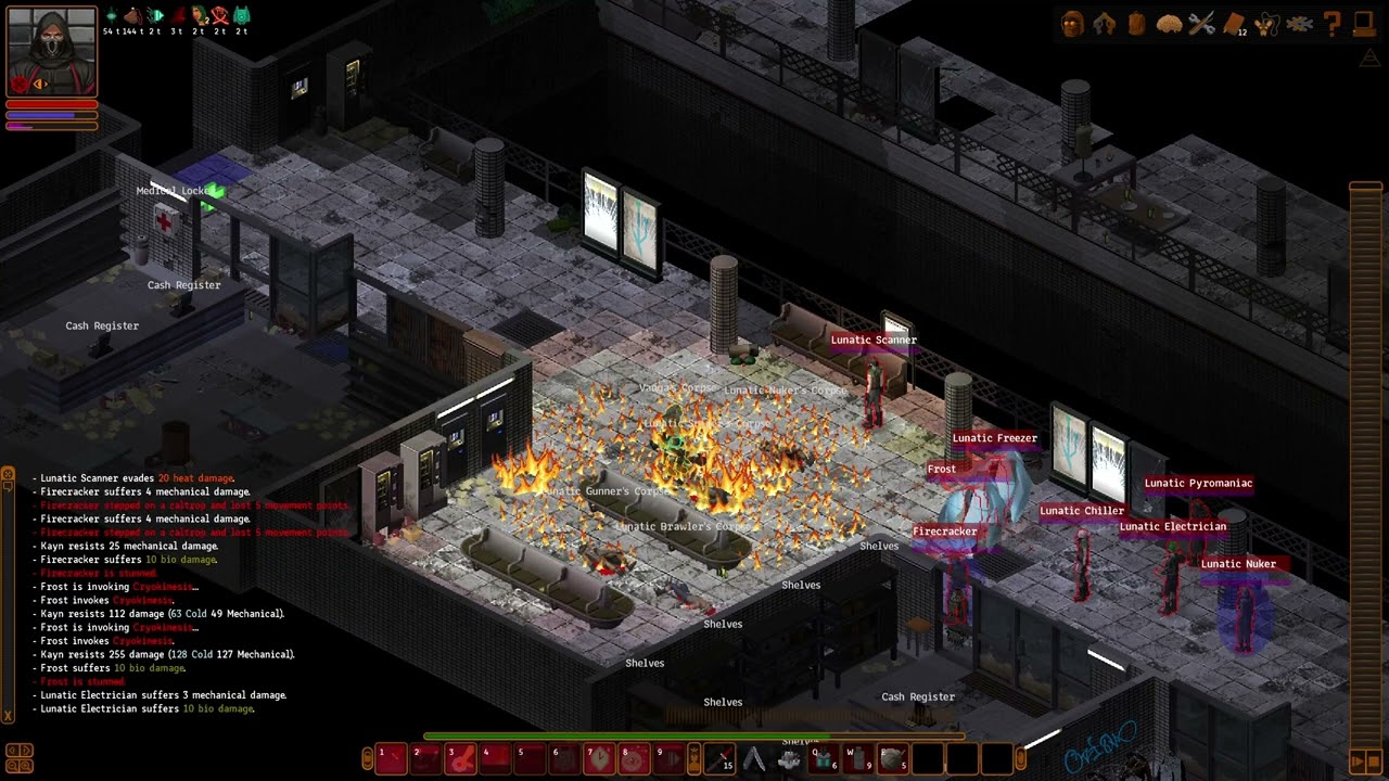Underrail Sword TM gameplay - Whole of lunatic mall in one go. Dominating