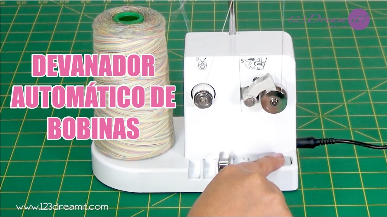 Devanador automático de bobinas, para bordadoras