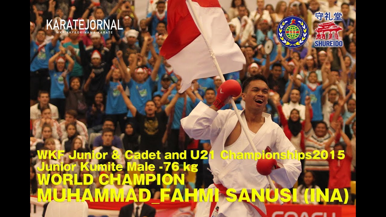 WKF2015 Junior Kumite Male -76 kg World champion MUHAMMAD_FAHMI SANUSI (INA)