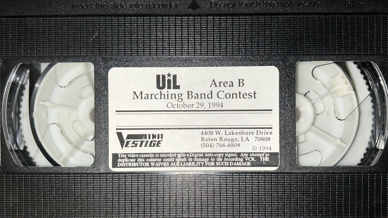 UIL Area B Marching Band Contest October 29, 1994 Multi-Camera Haltom High School