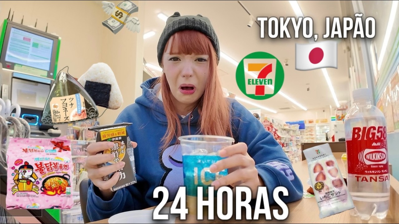 24h PROVANDO COMIDAS DE KONBINI NO JAPÃO PELA PRIMEIRA VEZ *em 2026*