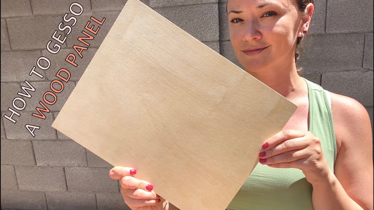 How To Gesso a Wood Panel For a Painting or Acrylic Pour