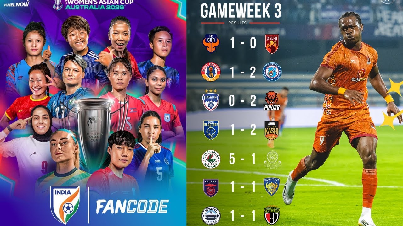 ISL Gameweek 3 Review 🔥 Best & Worst Matches | AFC Women’s Asian Cup 2026 | LIVE Discussion