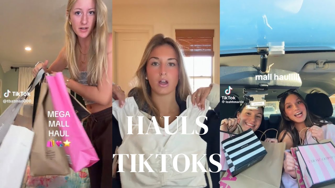 Shopping haul Tiktoks 