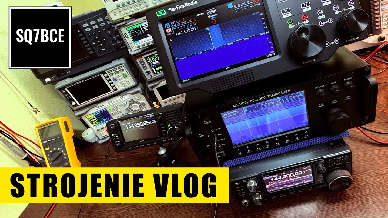 Strojenie VLOG Icom IC-705, IC-9700 + GPSDO 10 MHz, Flex 8400 + XVTR Q5 Signal,  RS-998 Wolf SDR