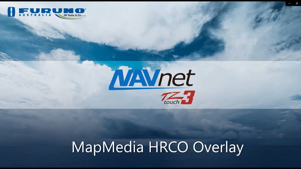 Furuno TZT3 Training Videos #9   MapMedia HRCO Relief Shading Overlay