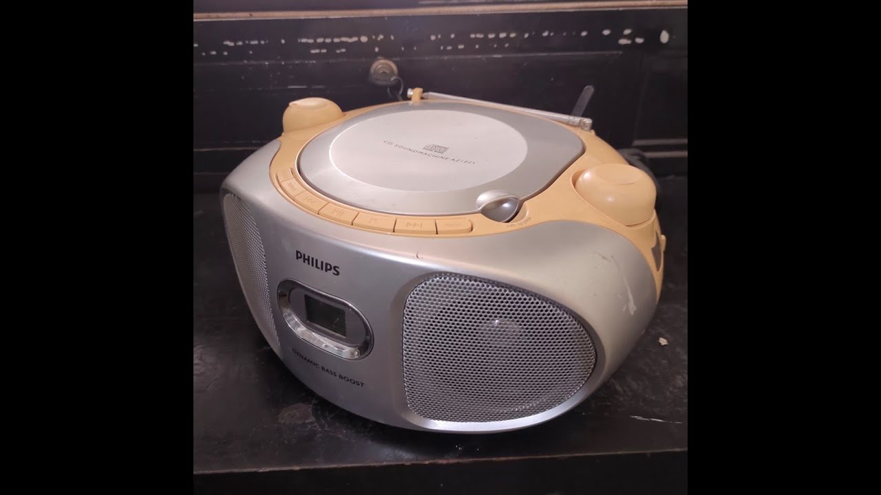 PHILIPS CD Player & FM/NW Radio Sound Machine AZ102S/98 *Poor Switch & Button Contact*