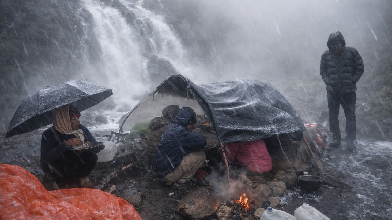 Inside Dolpa’s Coldest Region | A Family’s Real Experience Living in Nature, Caves & Tents🌧️🌧️🌧️