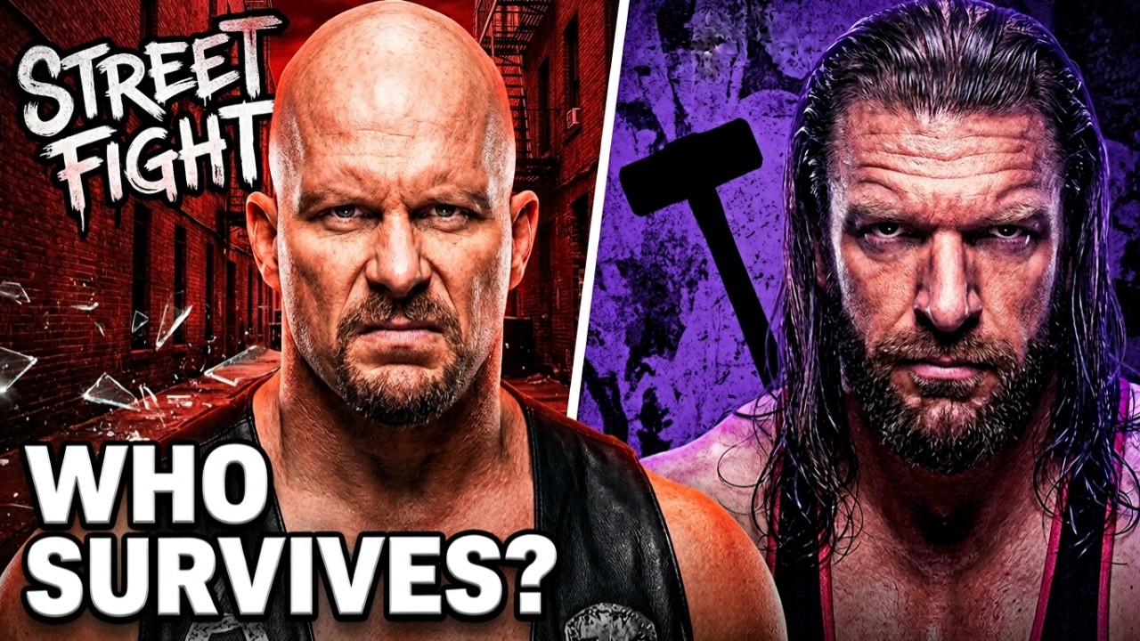 Стоун Колд против Трипл Эйча – уличная драка! (Полный матч) WWE 2K25