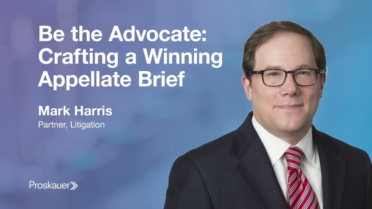 Mark D. Harris on Writing an Appellate Brief