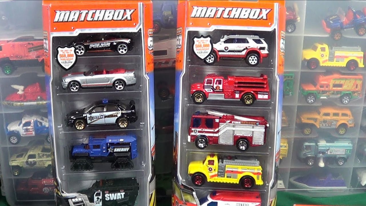 Упаковка из 5 полицейско-медсестр Matchbox 2013 года
