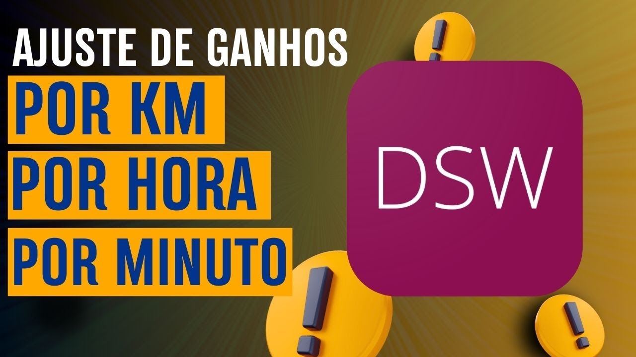 ⚠️ [[ DSW ]] para UBER E 99: Configure KM, Hora e Minuto CORRETAMENTE