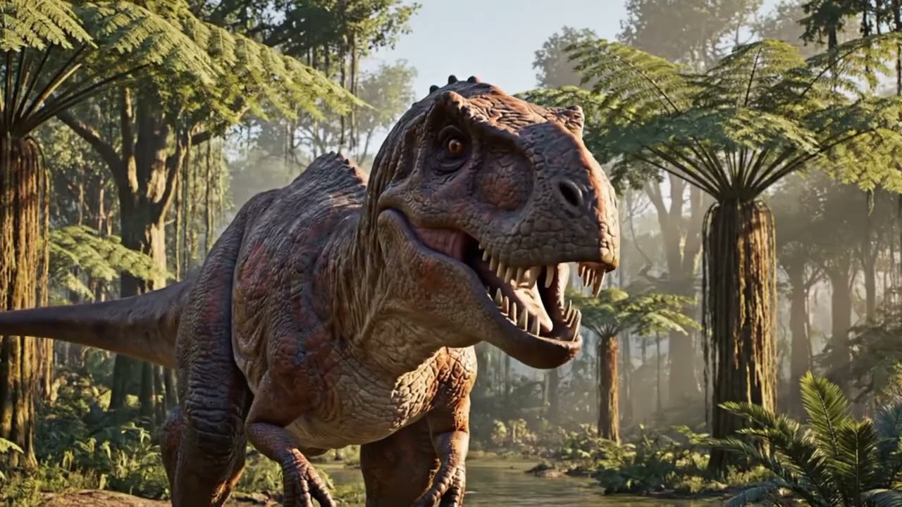 Monolophosaurus Hunts Prey in the Deadly Jungle | Realistic Dinosaur Attack