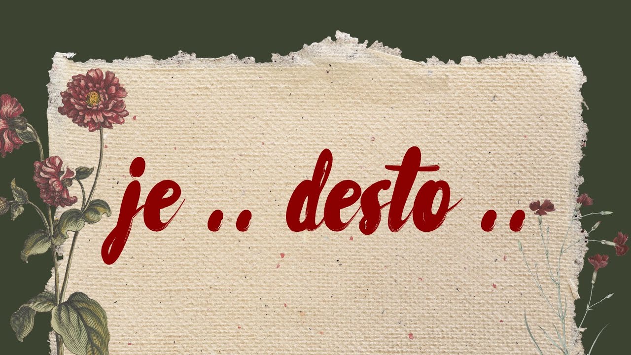 211  القاعده اللي هتغير لغتك في الألماني je desto