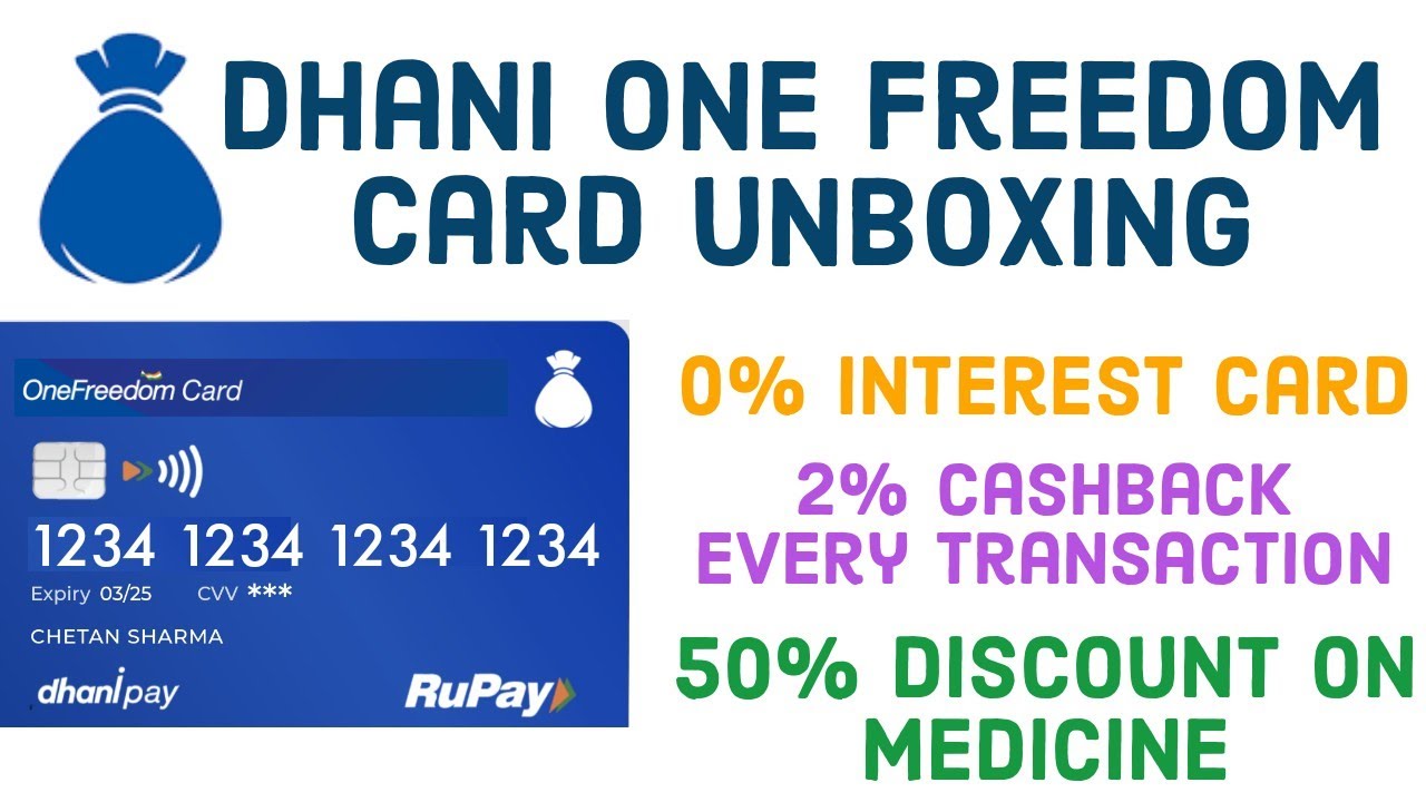 Dhani One Freedom Card Unboxing🤗🤑 | Dhani One Freedom Card Benifit