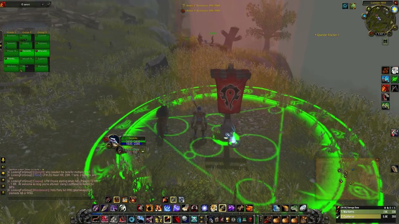 TBC Prepatch AB Battleground defending LM