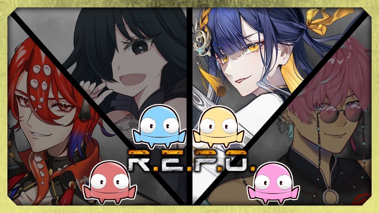 【R.E.P.O. /#コラボ配信】上階目指して、再集結！！(怠目しあん/北斎ナミウラ/宮古ミヤ)【#殿塚カラン/#新人Vtuber】