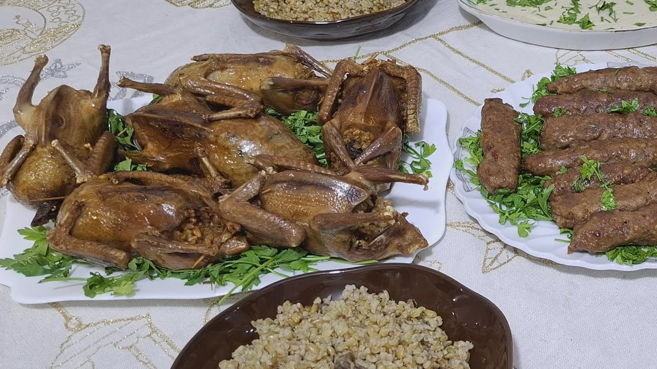 أسهل طريقه لعمل الحمام المحشي بالفريك  الطريقة اللي تخليه ما يفرقع منك ابدا