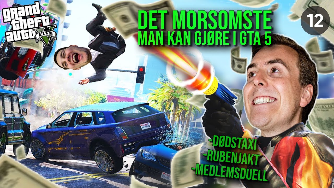 Det MORSOMSTE man kan gjøre i GTA 5 😂 *Med Medlemmer* - GTA 5 Serie