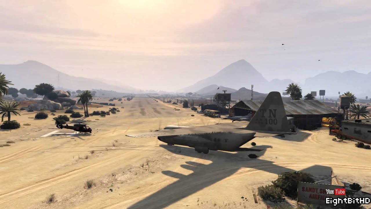 GTA 5 How Find military Titan plane HD Grand Theft Auto 5