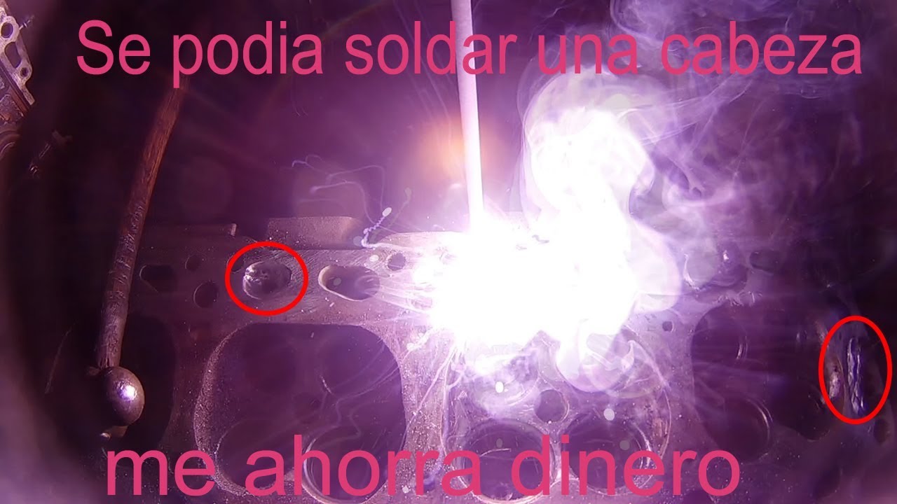 como soldar y rellenar una cabeza o tapa de cilindros de aluminio para cepillar parte 1