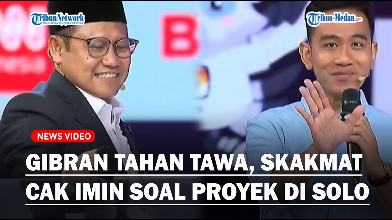 MIC SAMPAI JATUH, Debat Panas Gibran dan Cak Imin soal Banyaknya Proyek Besar Masuk di Solo