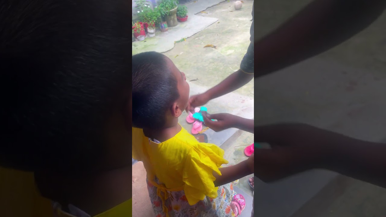 ভাই বোনকে সাজায় দিচ্ছে যত্নে #reelsvideoシ #reelsviralシfb #brotherandsister #orginalvoicevideo