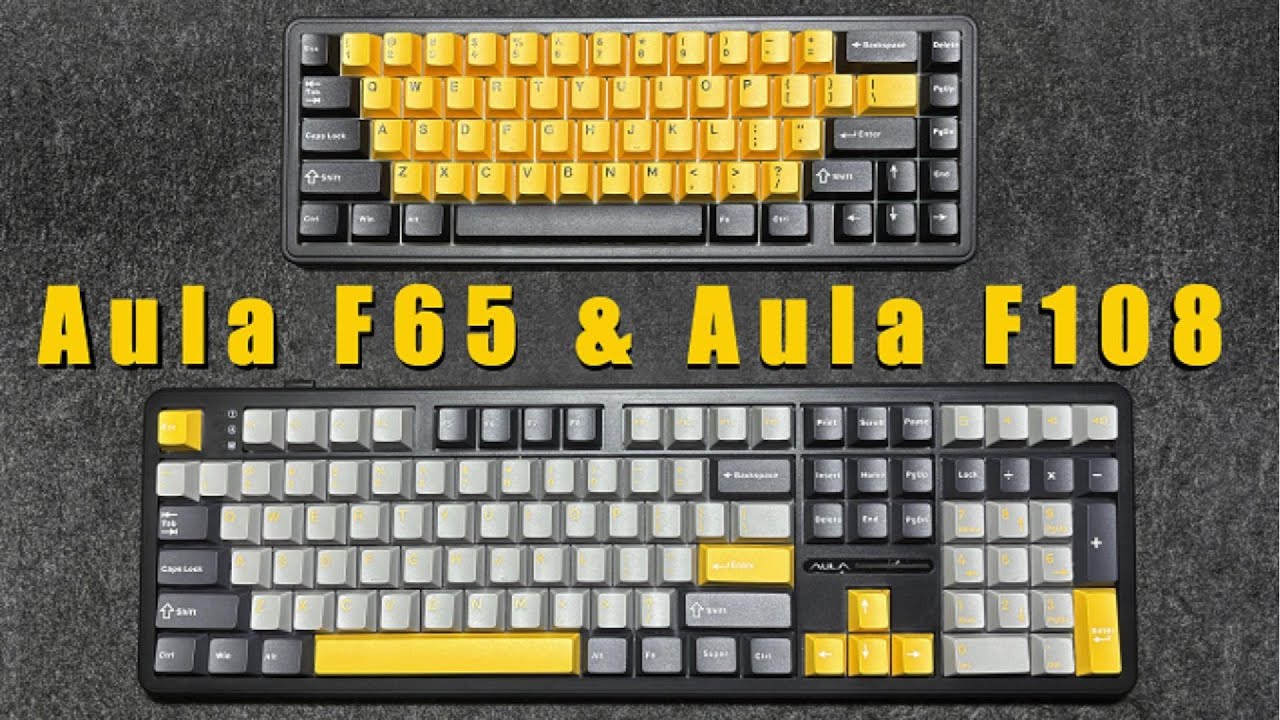 Aula F108 & AulaF65 || Phím Aula Layout nào cũng có || Phím Full Size ngon nhất tầm giá 1M ???