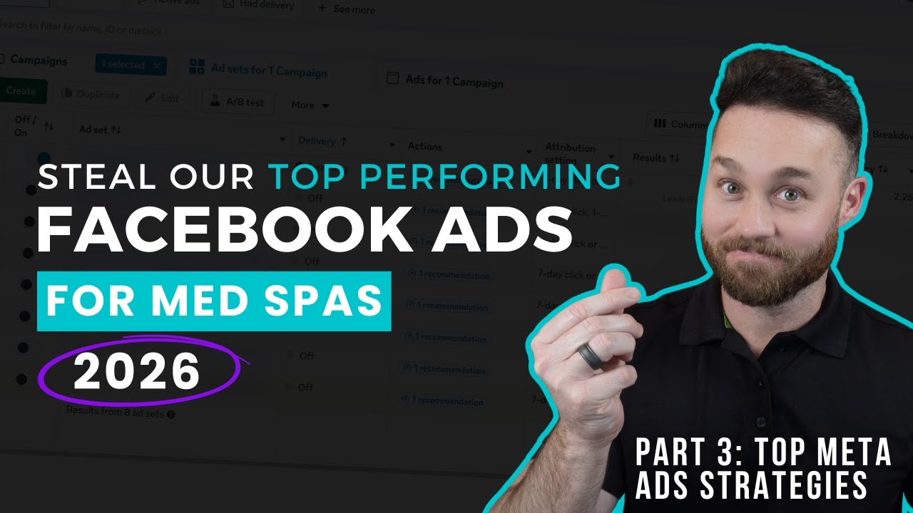 Our Top-Performing Facebook & Instagram (Meta) Ads for Med Spas in 2026 (Offers + Benchmarks)