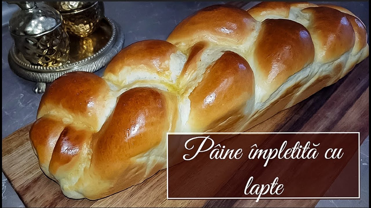 Cum sa faci paine de casa impletita cu lapte.
