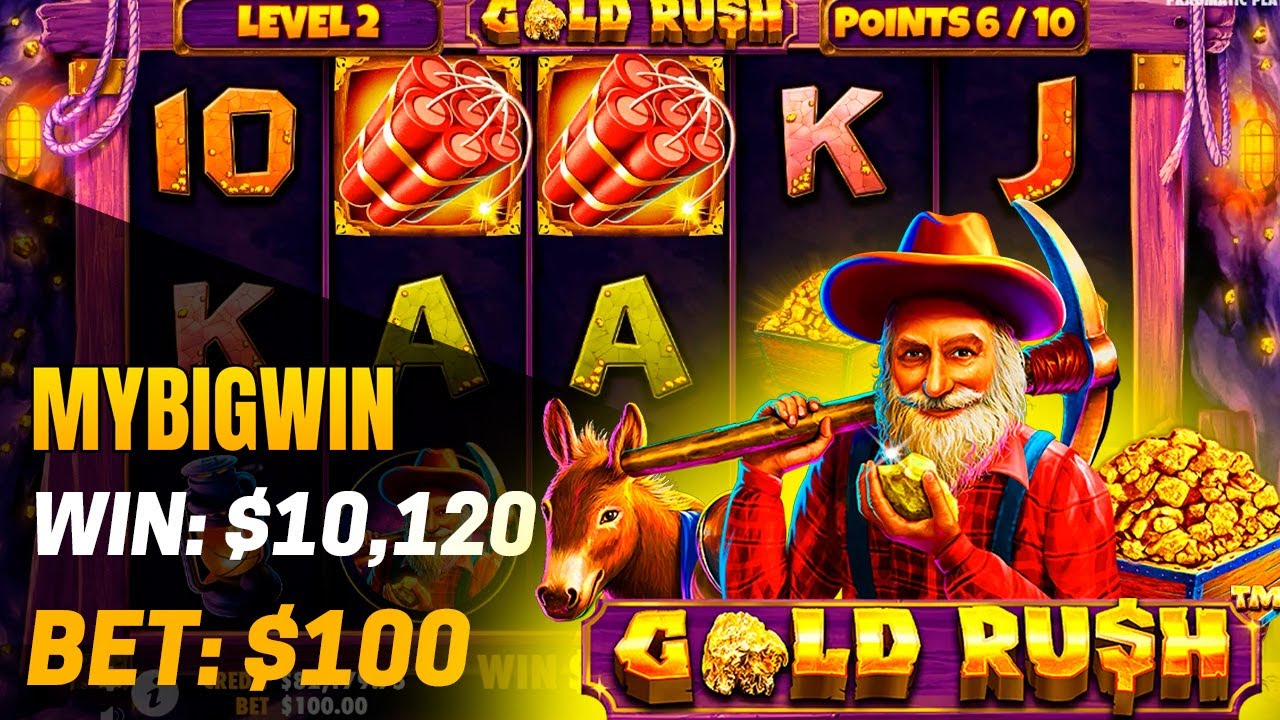Gold Rush Slot Big Win! Total Win $10,120