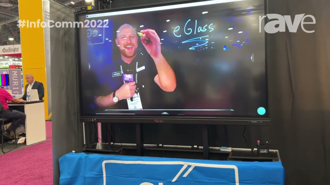InfoComm 2022: eGlass Demonstrates eGlass Station, Fully Wireless Version of Lightboard Product
