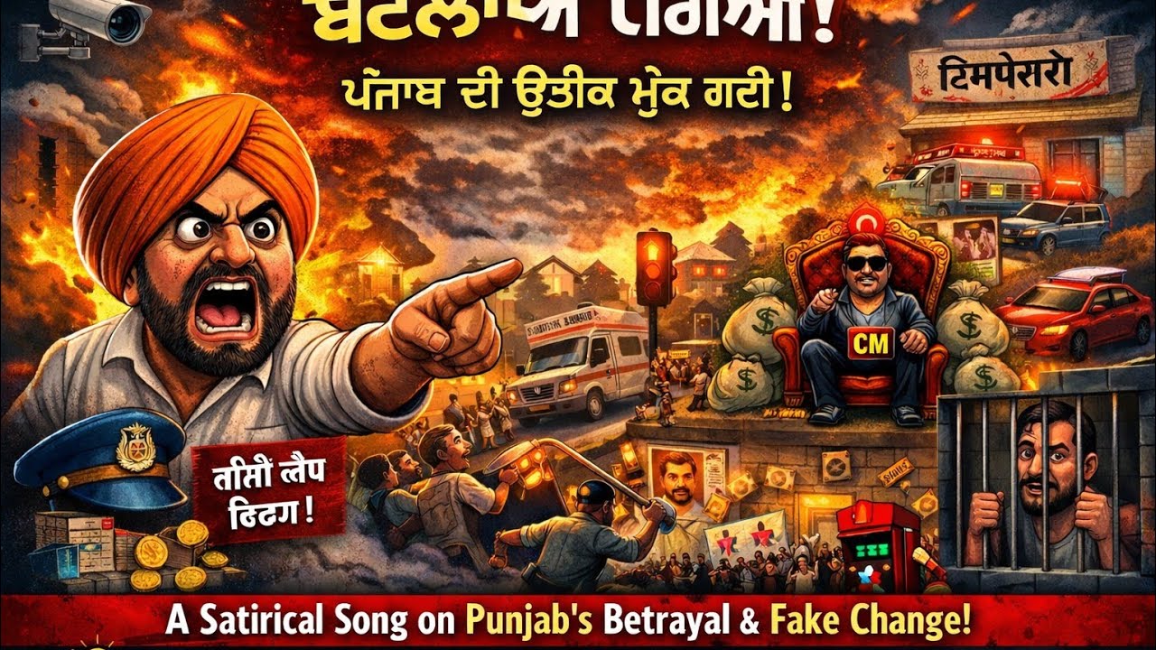 ਪੰਜਾਬ ਦਾ ਅਖੌਤੀ ਬਦਲਾਅ #politicalrap #music #newpunjabisong #trending 