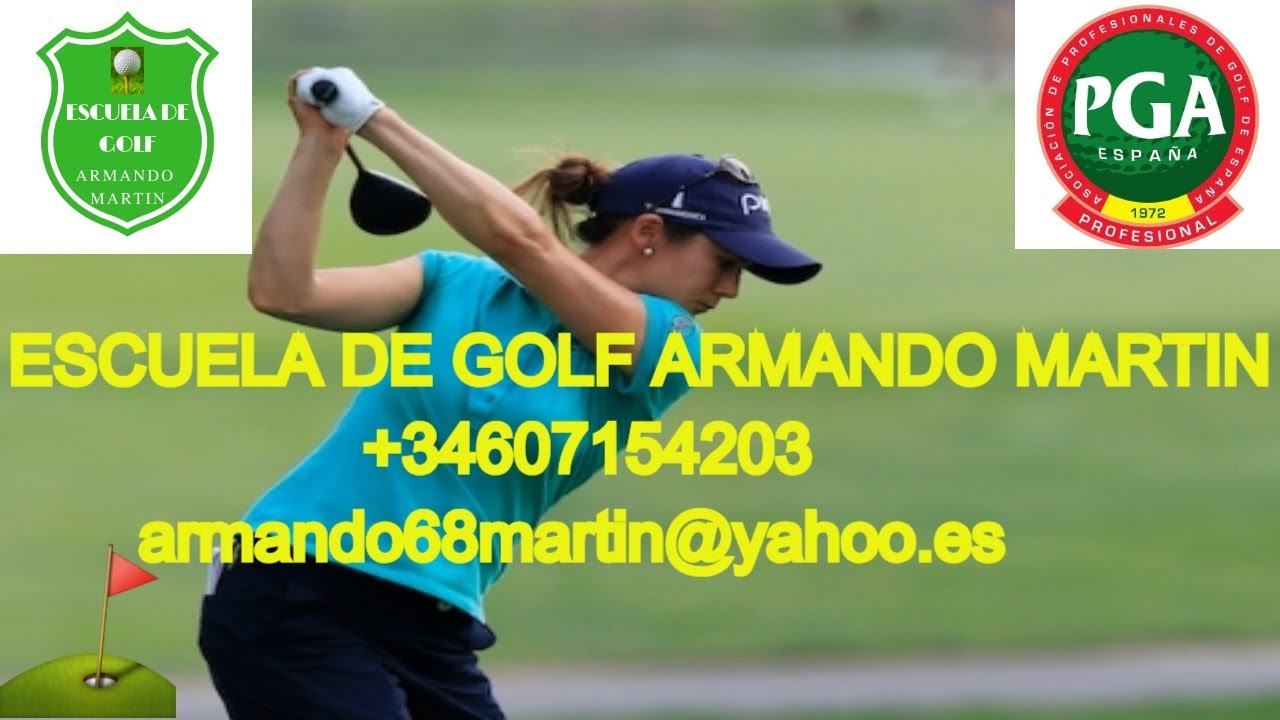 ⛳COMO APRENDER EL SWING DE AZAHARA MU&Ntilde;OZ⛳CLASES GOLF MADRID⛳