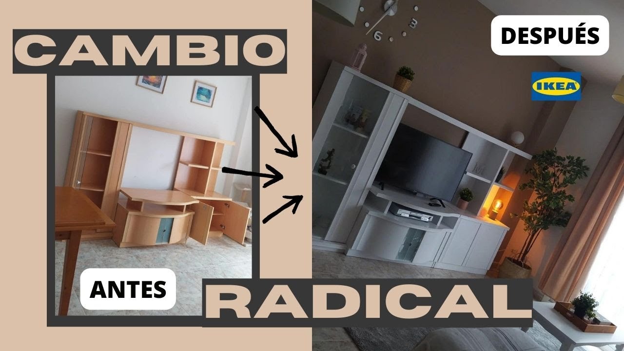 ✨CAMBIO RADICAL DE MI SALÓN +SIN OBRAS +PINTO TODOS LOS MUEBLES+ESTILO NÓRDICO +LOW COST PASO A PASO