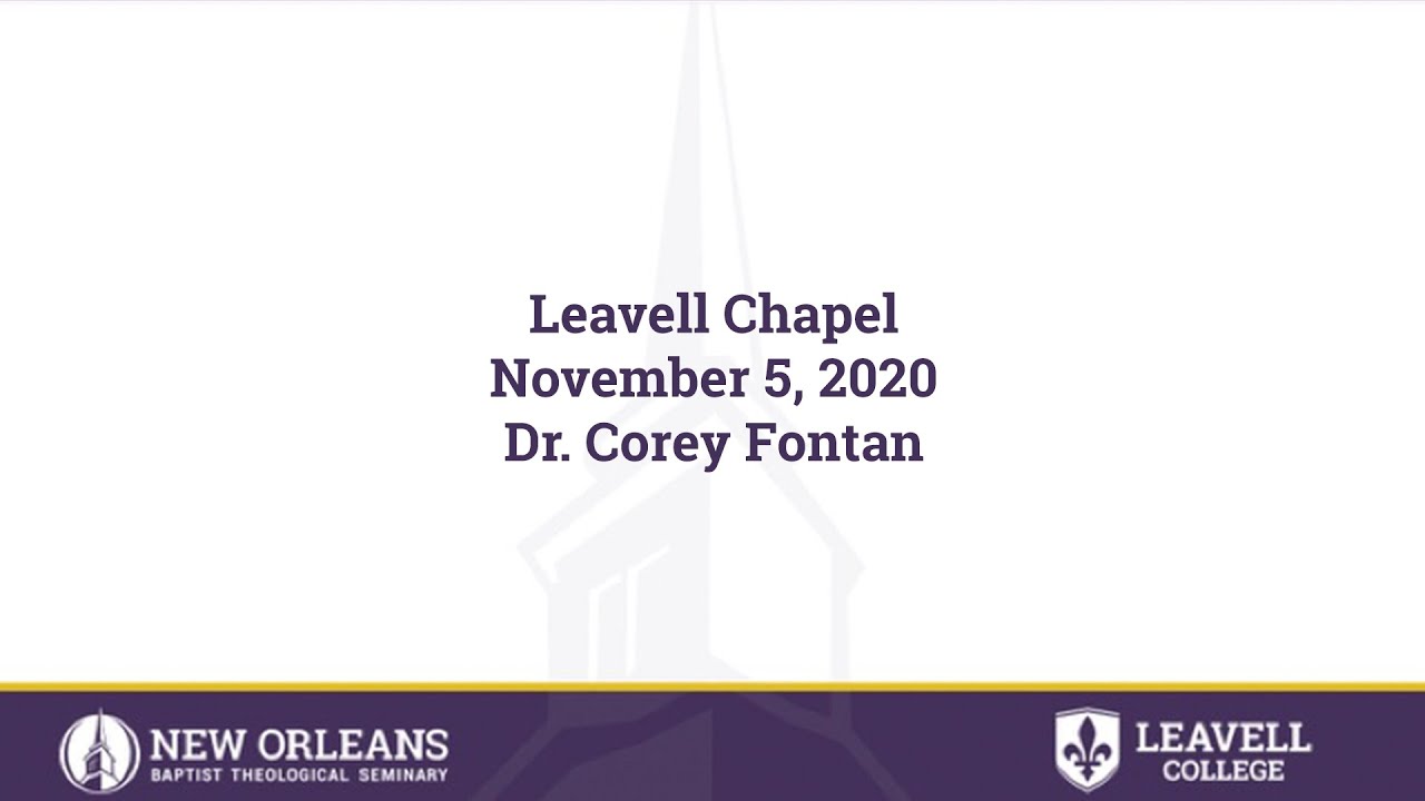 Psalm 3 | Dr. Corey Fontan | 11-05-2020