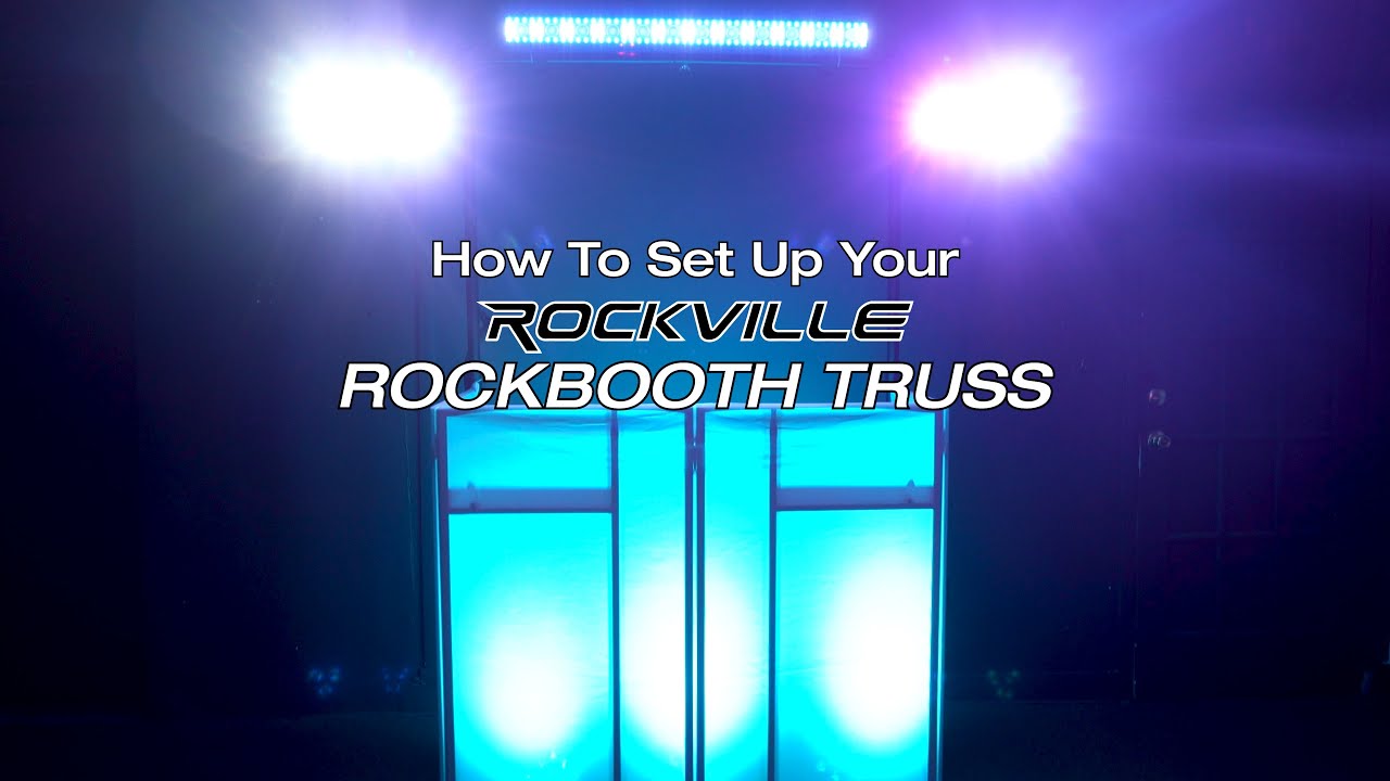 How to Set Up Your Rockville ROCKBOOTH TRUSS DJ Booth Table Facade w/Lighting Truss+Travel Bag