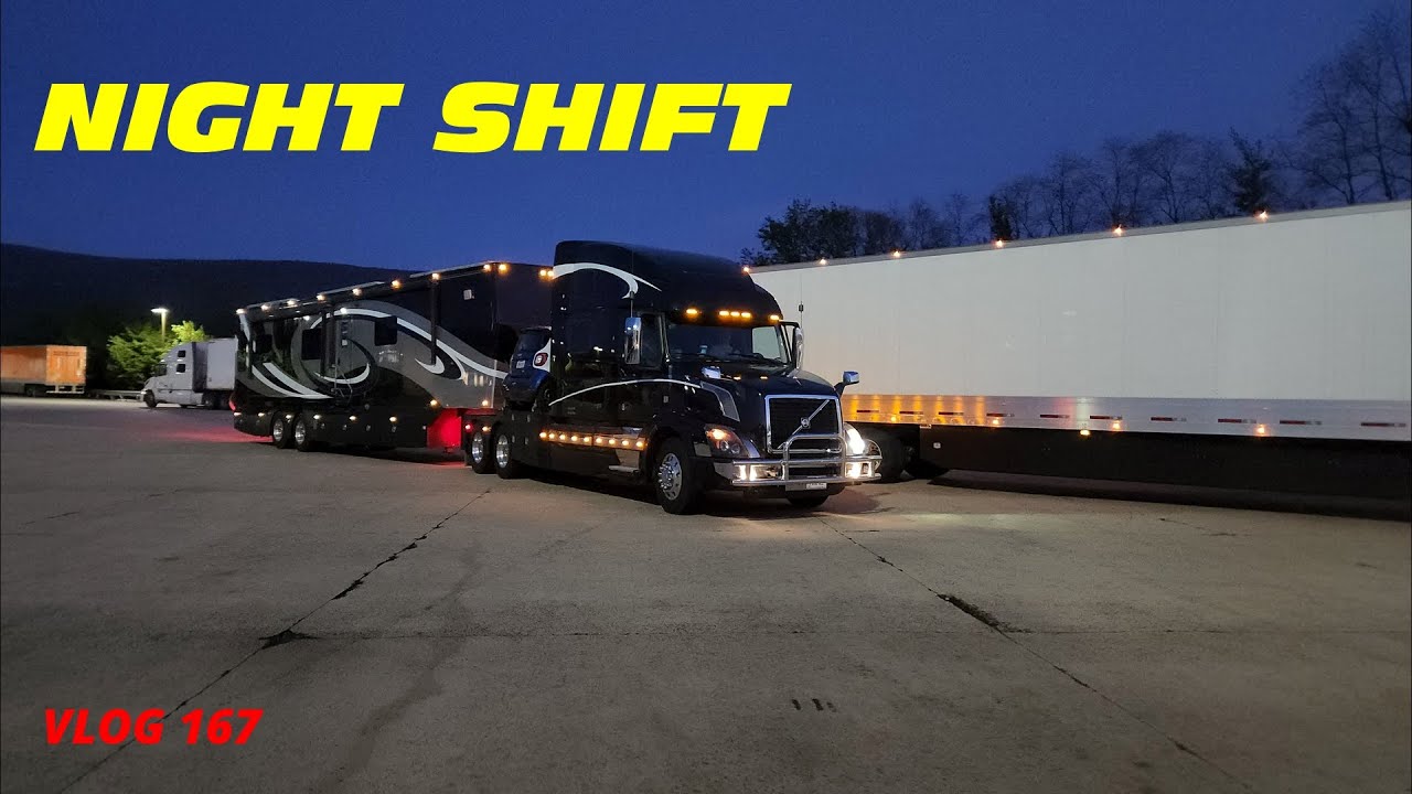 HDT Hauler TRAVEL DAYS. NIGHT SHIFT in a Semi-Truck. What's it like on the trucker road? RV Life