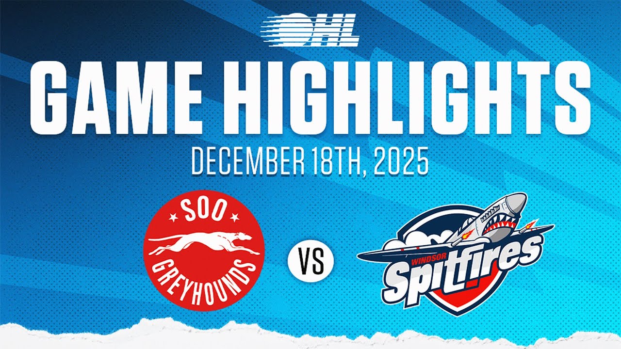 Обзор матча OHL: Soo Greyhounds против Windsor Spitfires, 18 декабря 2025 года.