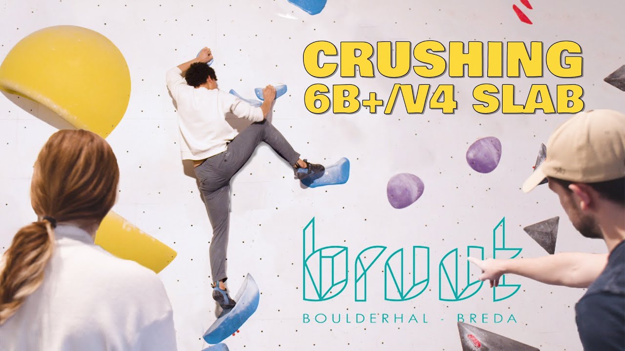 How we crushed a 6B+/V4 slab II @Boulderhal Bruut Breda