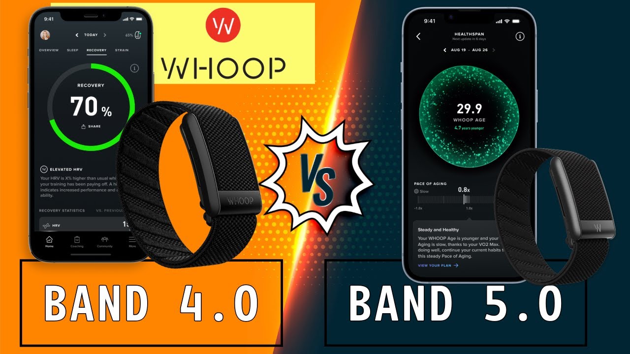 Whoop Band 5.0 vs 4.0- What's New! Side By Side Comparison!