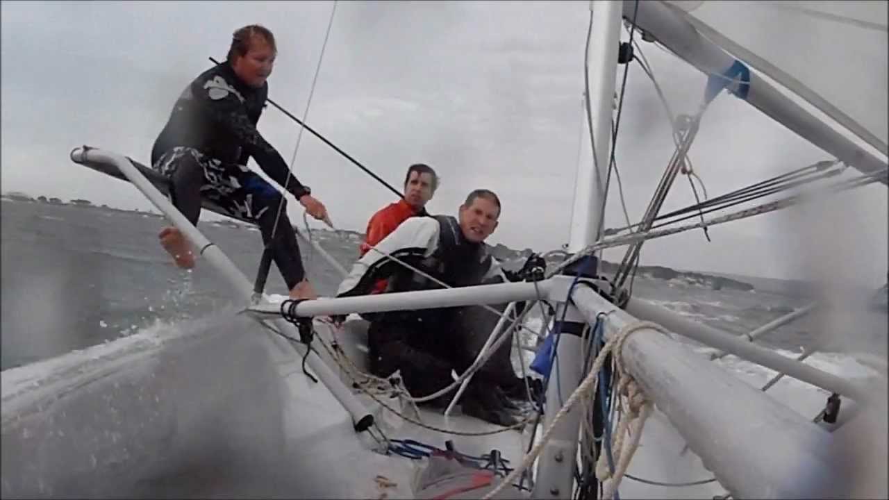 Monday morning mayhem on a 20ft skiff with a dodgy rudder.