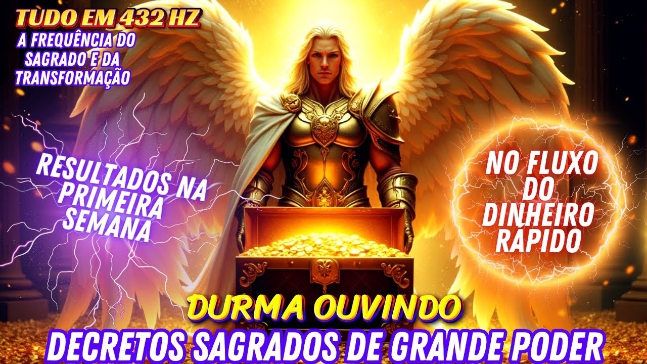 💲 DECRETOS de PROSPERIDADE  ATRAÇÃO DO DINHEIRO e PODER FINANCEIRO, DINHEIRO RÁPIDO, Durma OUVINDO