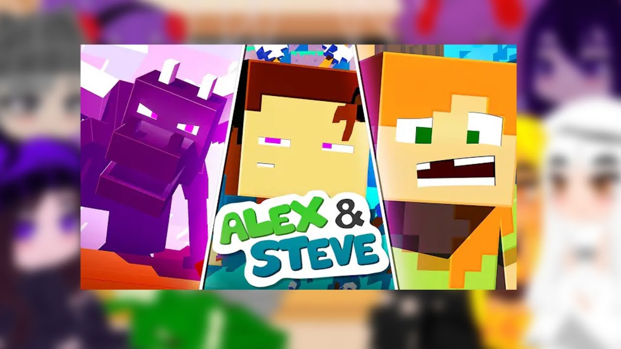 Mob Talker React To Alex and Steve Life: MOVIE 3 (Minecraft Animation) by Blue Monkey (part 1)