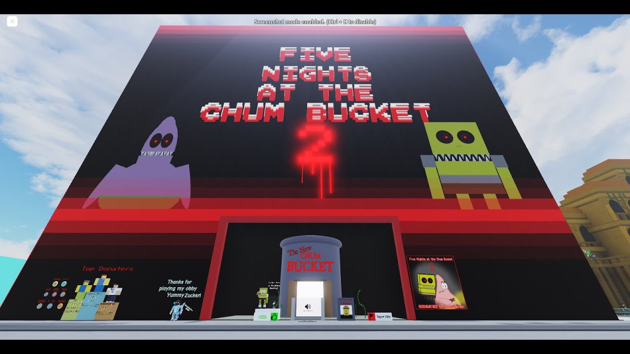 Five Nights At The Chum Bucket 2! (Roblox Obby Creator)