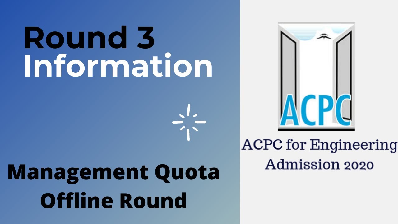 ROUND 3 Information: Offline Round: Management Quota