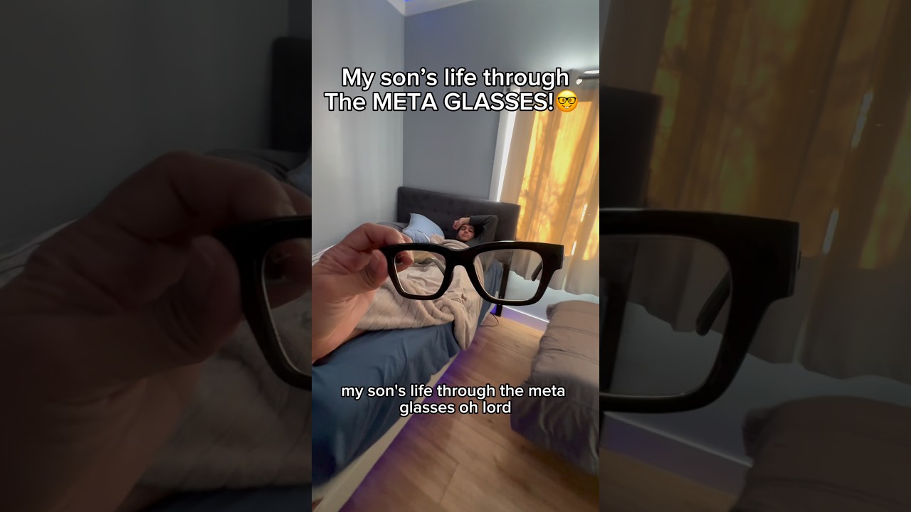 This is what a day in the life of my son looks like through the meta glasses #raybanmeta